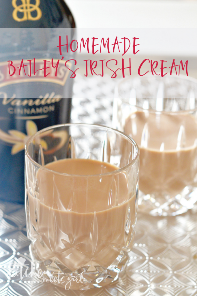 If you're a Bailey's Irish Cream fan, skip the bottled stuff and try making your own instead.  Just five ingredients and a blender, and in less than one minute you'll be sipping your way to creamy Bailey's bliss.