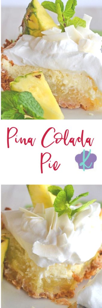 Bring the tastes of the tropics to your kitchen with this Piña Colada Pie - a three-layer pineapple, coconut, and cream pie! 