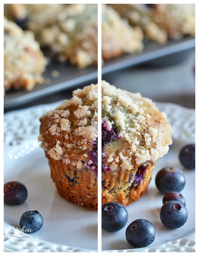 blueberry muffin collage