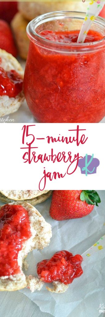 Use your fresh summer berries to make this quick and easy 15-minute strawberry jam!
