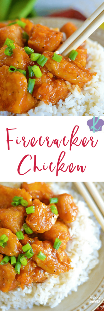 This Firecracker Chicken is the perfect mix of spicy and sweet and beats take-out hands down!