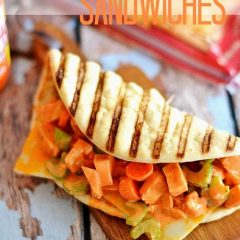 Make lunch time fun again with these {colby} jacked-up chicken salad sandwiches! #SargentoCheese #sandwiches #recipe