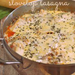 You don't have to spend hours making lasagna anymore with this 30-Minute Stovetop version! Get the recipe at www.kitchenmeetsgirl.com #recipes #lasagna
