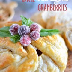 Need a quick and easy, yet impressive appetizer? Look no further than this Cranberry and Walnut Brie with Sugared Cranberries!