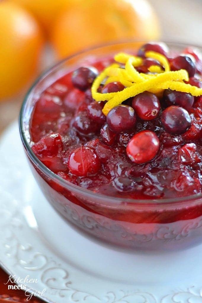 With just three basic ingredients, this Simple Cranberry Sauce comes together in practically the same amount of time that it takes you to open the canned version!