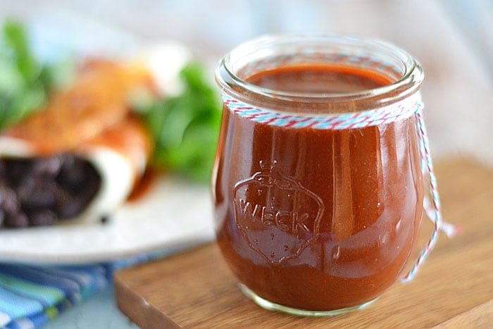 This easy homemade enchilada sauce takes just a few minutes to make, and tastes worlds better than anything you can buy in a can.