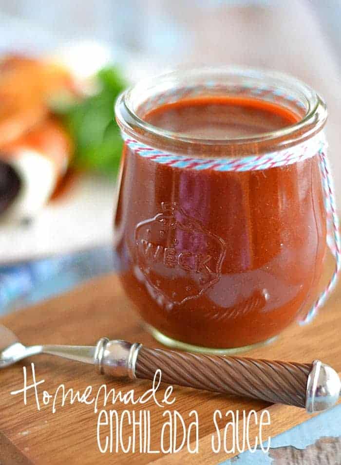 This easy homemade enchilada sauce takes just a few minutes to make, and tastes worlds better than anything you can buy in a can.