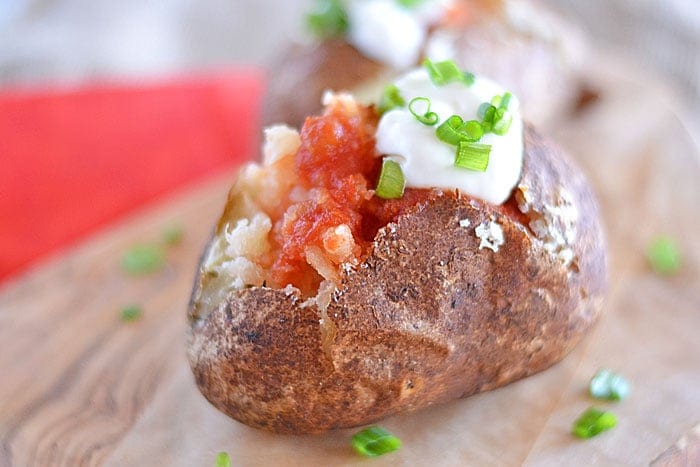 How to Bake the Perfect Potato: get crispy skin and a fluffy inside with this easy method! #SimpleStart