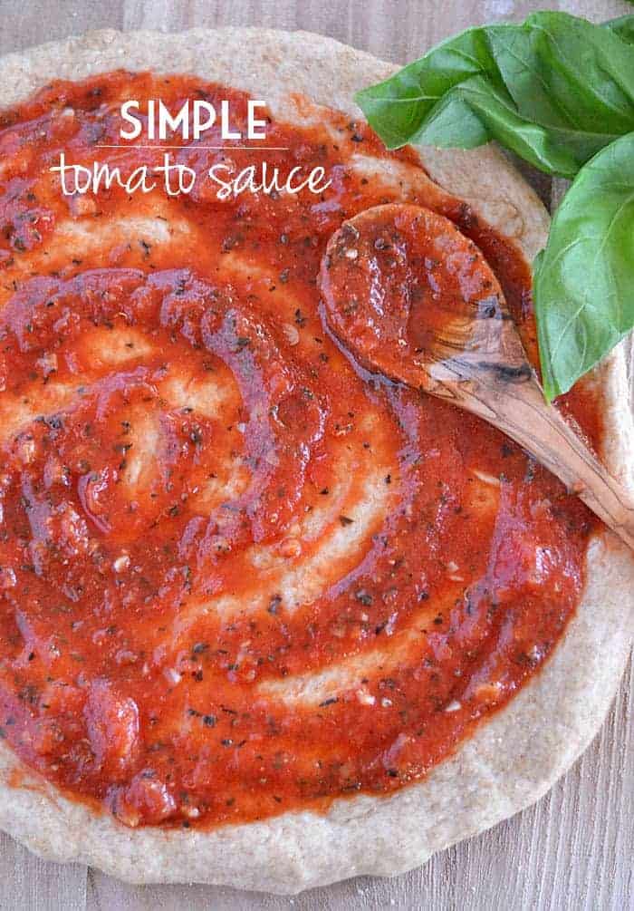 Make this Simple Tomato Sauce in just five minutes - trust me, your pizza night will never be the same again!