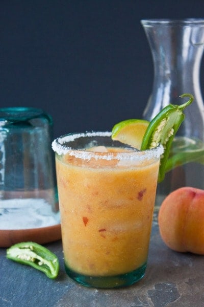 Peach Jalapeno Margaritas