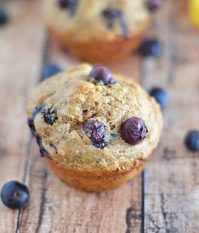 Made with whole wheat flour and packed full of fruit, these Blueberry Banana Muffins are the perfect breakfast for mornings on the go!