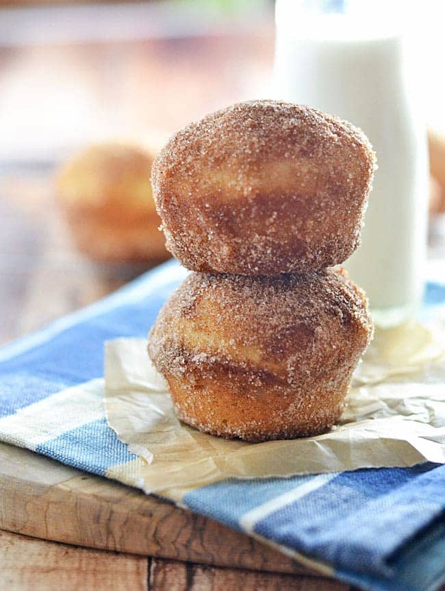 Try these French Breakfast Puffs for your next special breakfast occasion! Tender, fluffy, and rolled in cinnamon-sugar, these little donut-like muffins will be your new favorite breakfast treat.