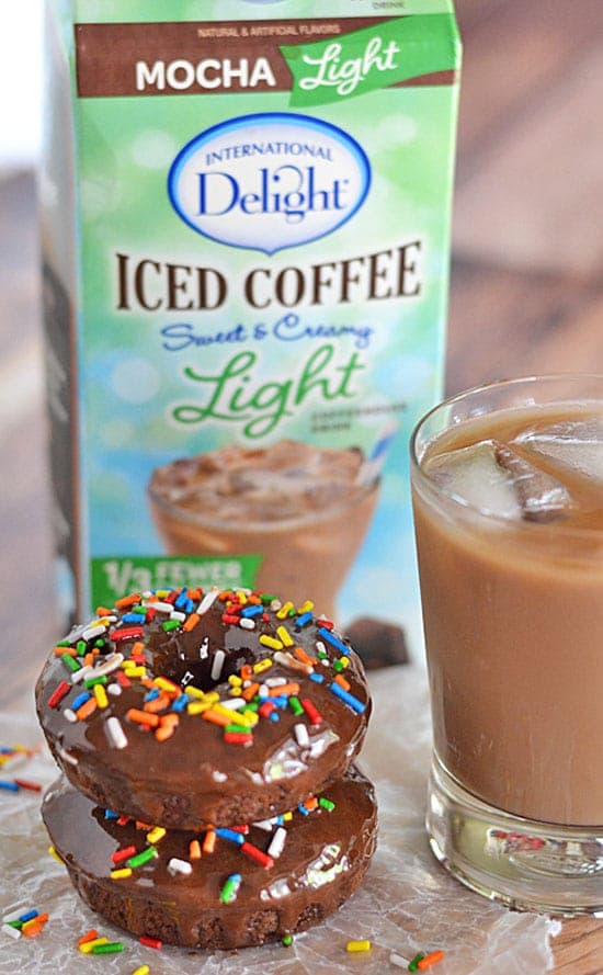 There's no need to hit the bakery when you can make these Chocolate Mocha Frosted Donuts at home in just minutes. 