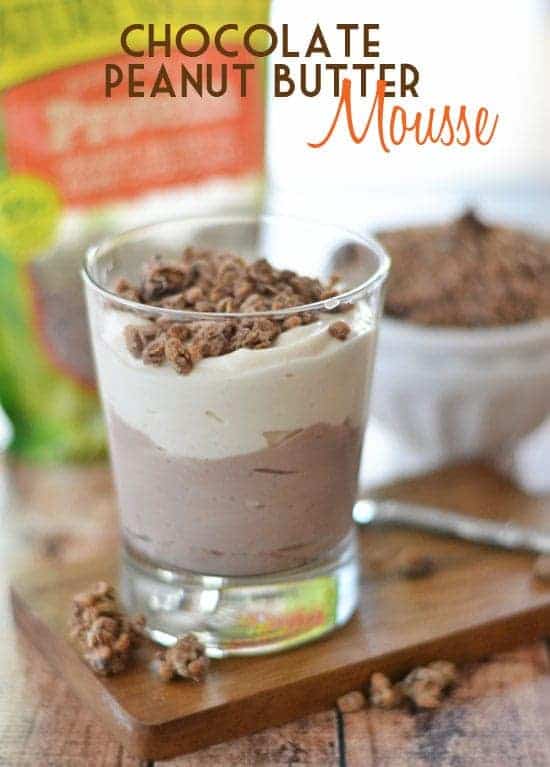 This quick and easy Chocolate Peanut Butter Mousse is the perfect start to your day - it's packed with protein and is an awesome way to stay satisfied throughout your morning!