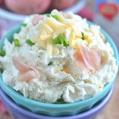 This Smoked Gouda and Prosciutto Mashed Potato Casserole takes comfort food to the next level! This easy potato dish is perfect for your holiday table - or any day of the week!