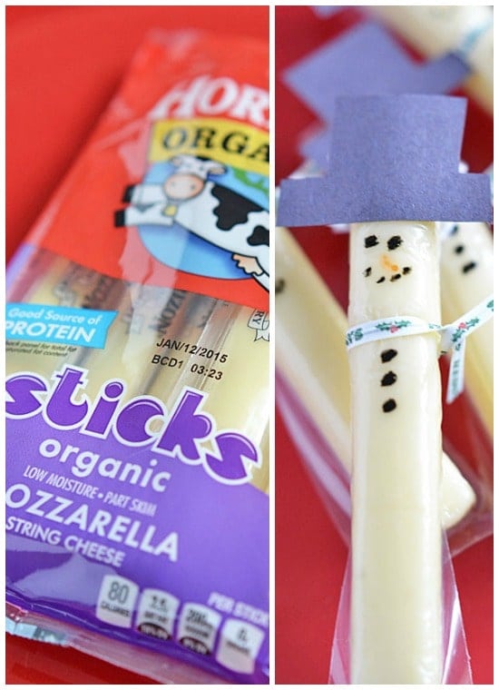 snowman cheese collage