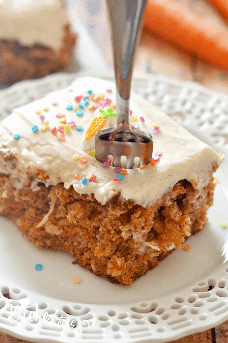 Simple, moist, and delicious. This Best Ever Carrot Cake with Cinnamon Cream Cheese Icing packs a flavor punch with the comforting flavors of cinnamon and spice. It's bursting with carrots and coconut, and piled high with frosting. Your spring table won't be complete without it.