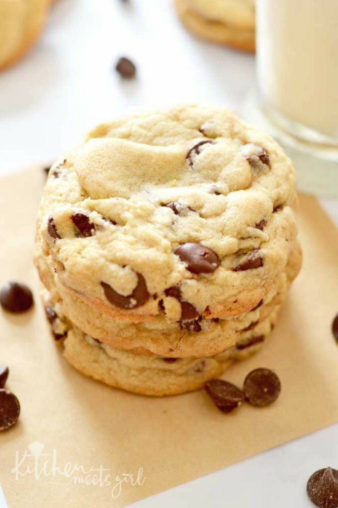 One you make these Perfectly Soft Chocolate Chip Cookies, you'll never use another recipe again.  Just like the name suggests: these cookies are perfectly soft, no chilling required, simply the BEST chocolate chip cookie around!