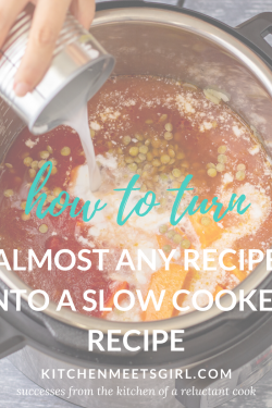 Do you have a favorite family recipe but don't have time to stand over the stovetop to make it? Try these easy tips for how to turn almost any recipe into a slow cooker recipe and take back valuable time in the kitchen!